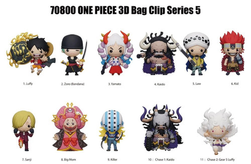 Monogram One Piece Series 5 3D Foam Bag Clip Single