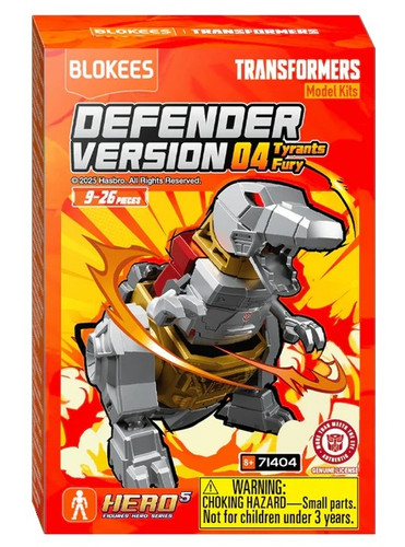 Blokees Transformers Galaxy Version Defender Wave 4 Tyrants Fury Blind Box Single Model Kit