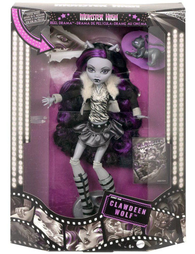  Mattel Monster High Reel Drama Clawdeen Wolf 10.5" Doll 