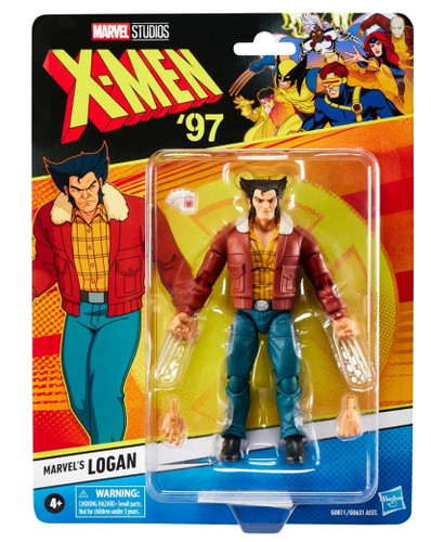 Hasbro Marvel Legends X-Men '97 Retro Card Logan 6" Figure