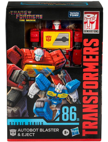 Hasbro Transformers Studio Series Voyager Class The Transformers: The Movie Blaster & Eject