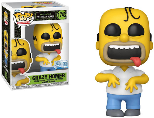  Funko Pop! Television The Simpsons Treehouse of Horror 1743 Crazy Homer (Specialty Series) 