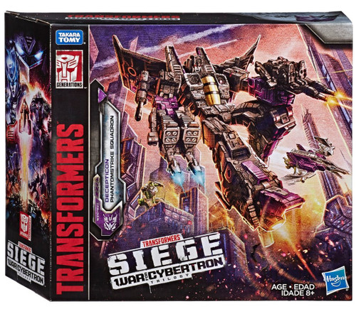 Transformers Generations War for Cybertron Siege Voyager WFC-S27 Decepticon Phantomstrike Squadron 4-Pack