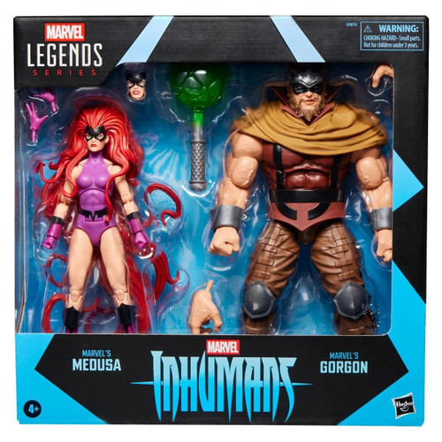  Hasbro Marvel Legends Inumans Medusa & Marvel's Gorgan 6" Figure 2- pack 