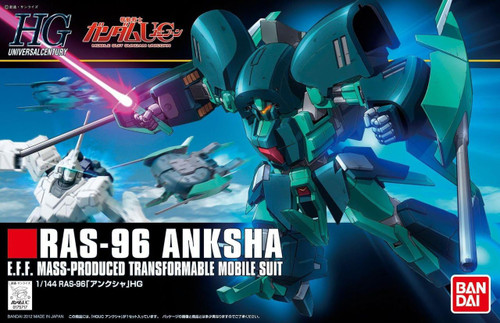  Bandai Gundam UC RAS-96 Unicorn Anksha 1/144 HighGrade Model Kit 