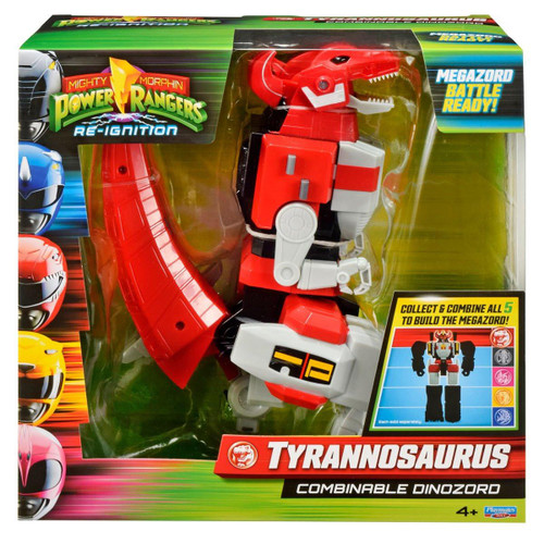  Playmates Mighty Morphin Power Rangers Re-Ignition Deluxe Combinable Tyrannosaurus Dinozord 