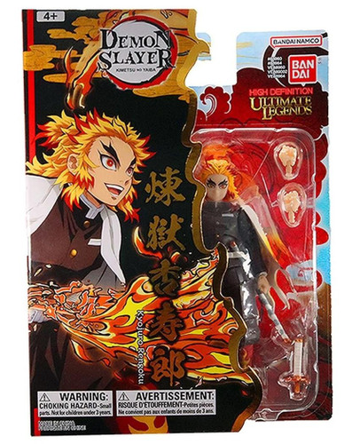  Bandai Demon Slayer Ultimate Legends Kyojuro Rengoku 5" Figure 