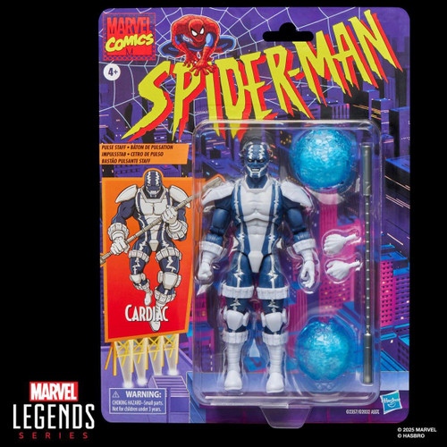  Hasbro Marvel Legends Spider-Man Retro Card Cardiac 6" Figure 