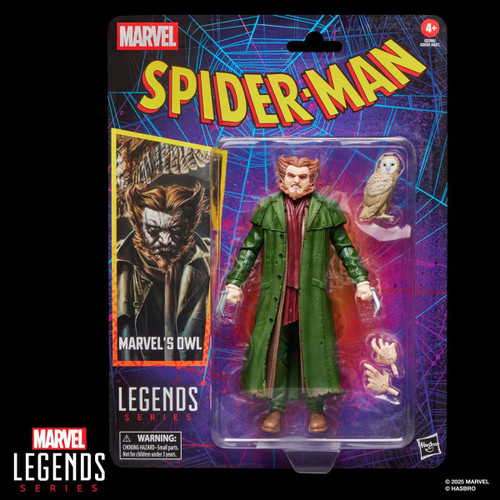  Hasbro Marvel Legends Spider-Man Retro Card Owl 6" Figure 