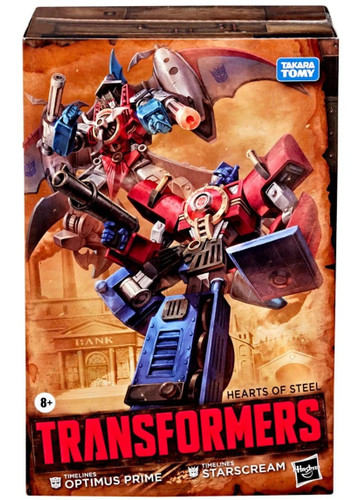 Hasbro Transformers Timelines Hearts of Steel Comic Edition Optimus Prime and Starscream 2-Pack