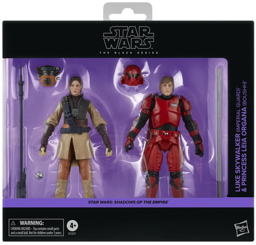 Hasbro Star Wars The Black Series Shadows of the Empire Luke Skywalker & Princess Leia Organa 6" Figure 2-Pack