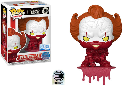 Funko Pop! Television IT Wecome to Derry 1866 Bloody Pennywise Shelf Sitter (Entertainment Earth Exclusive)