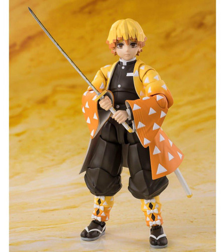  Bandai S.H. Figuarts Demon Slayer Zenitsu Agatsuma Figure 