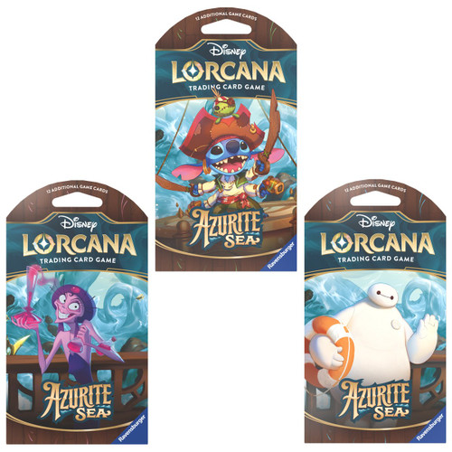 Ravensburger Disney Lorcana Set 6 Azurite Seas Sleeved Booster Pack