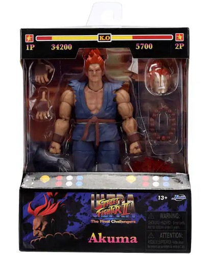 Jada Ultra Street Fighter II Akuma 6" Figure