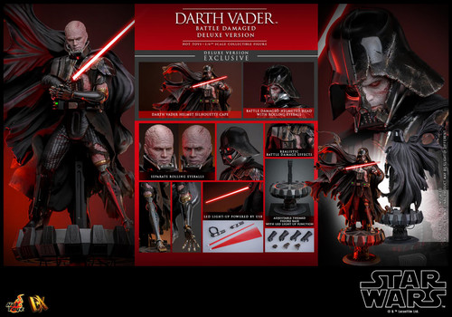 Hot Toys DX45 Star Wars Darth Vader (Battle Damaged) (Deluxe Version) 1/6 Scale Figure