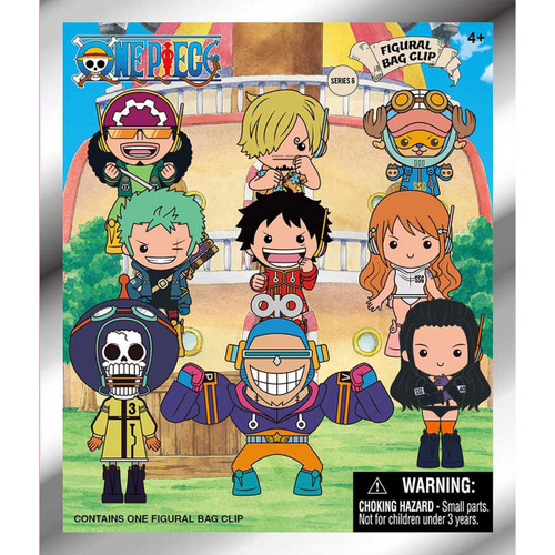 Monogram One Piece Series 6 3D Foam Bag Clip Single