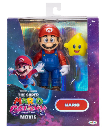 Jakks Pacific The Super Mario Galaxy Movie Wave 1 Mario 5" Figure