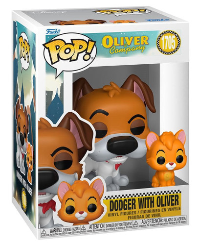 Funko Pop! Disney Oliver and Company 1705 Dodger with Oliver