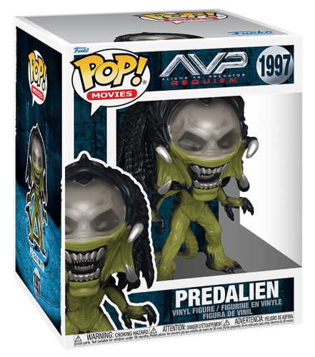Funko Pop! Movies Aliens vs Predator Requiem 1997 Predalien Super 6"