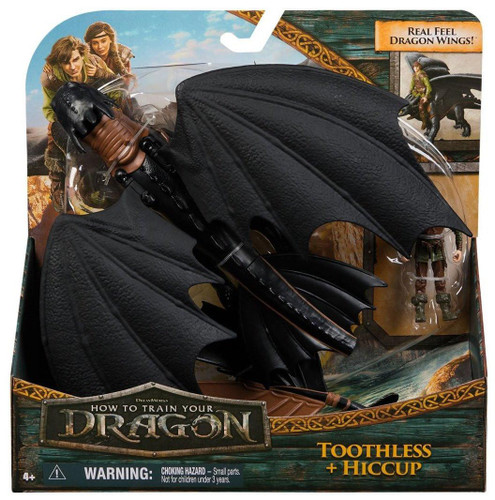  Spin Master Dreamworks How to Train Your Dragon Dragon and VIking Hiccup and Toothless Figure 2-Pack 