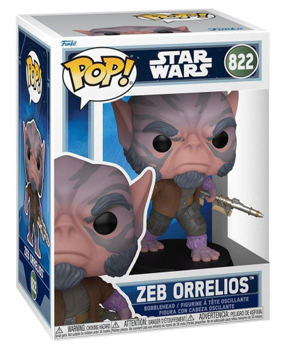  Funko Pop! Star Wars The Mandalorian & Grogu 822 Zeb Orrelios 