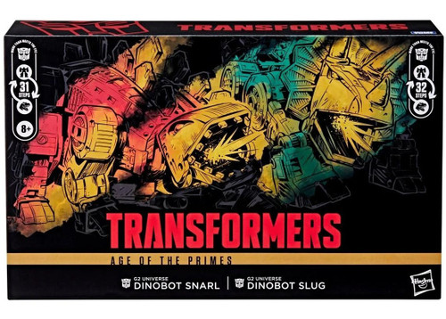  Hasbro Transformers Age of the Primes Leader Class G2 Universe Dinobots Slug and Snarl 