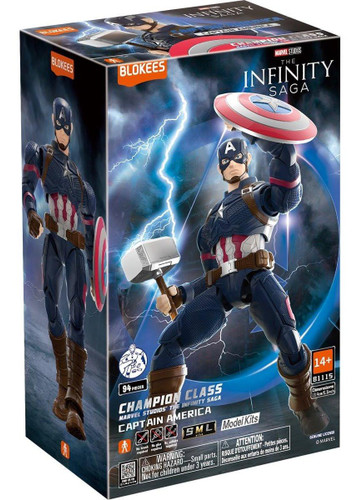  Blokees Marvel Champion Class CC03 The Infinity Saga Captain America Model Kit 