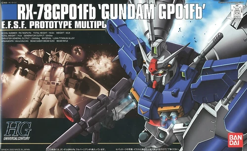 Bandai Mobile Suit Gundam 0083 Stardust Memory RX-78 GP01Fb Gundam Zephyranthes Full Burnern 1/144 Scale High Grade Model Kit