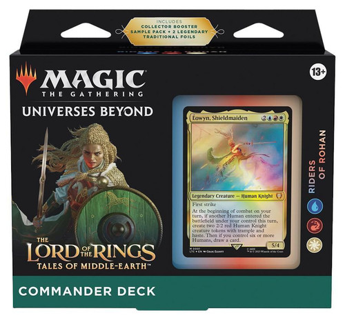  Wizards of the Coast Magic the Gathering Lord of the rings: Tales of middle-earth Rides of Rohan Commander Deck 