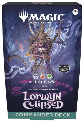  Wizards of the Coast Magic the Gathering Lorwyn Eclipsed Blight Curse Commander Deck 