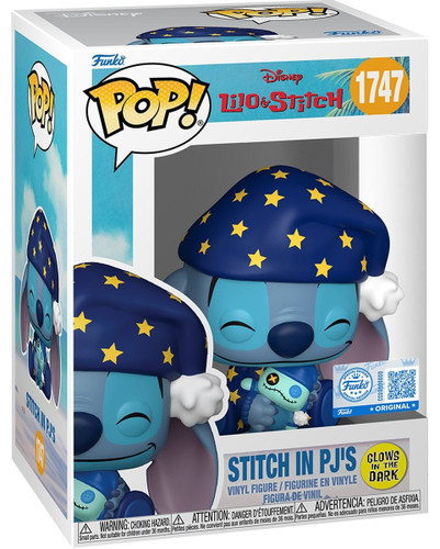 Funko Pop! Disney Lilo & Stitch 1747 Stitch in Pjs (Glows in the Dark Specialty Series)