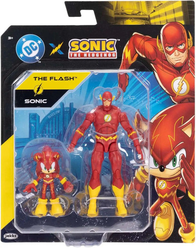Jakks Pacific DC x Sonic the Hedgehog Wave 2 Sonic and Flash Multipack