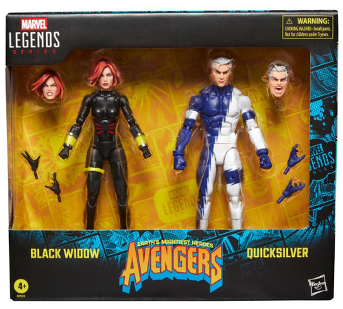 Hasbro Marvel Legends Avengers Black Widow & Quicksilver 6" Figure 2-Pack