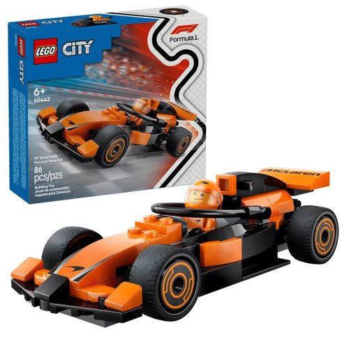  LEGO City 60442 F1 Driver With Mclaren Race Car 
