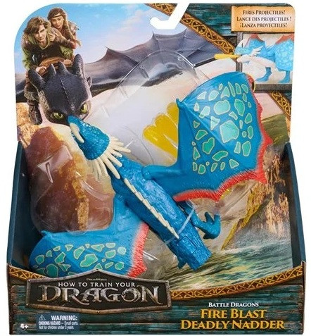 Spin Master DreamWorks How to Train Your Dragon Battle Dragons Fire Blast Deadly Nadder Figure