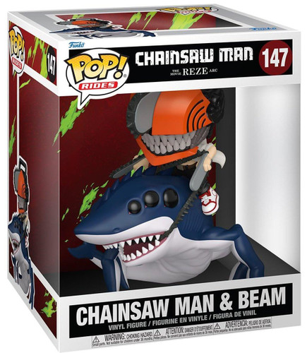  Funko Pop! Rides Animation Chainsaw Man The Movie Reze Arc 147 Chainsaw Man & Beam 