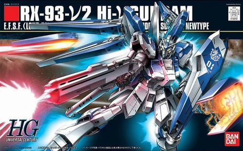  Bandai Mobile Suit Gundam Char's Counterattack Hi-Nu Gundam 1/144 Scale High Grade Model Kit 
