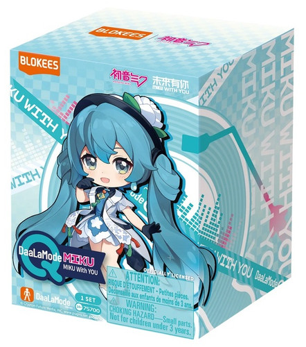Blokees Hatsune Miku DaaLaMode Q Series Miku With You Mini Model Kit Blind Box Single