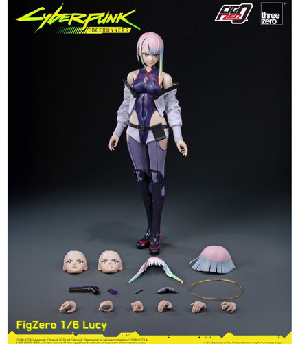 ThreeZero FigZero Cyberpunk Edgerunners Lucy Kushinada 1/6 Scale Figure