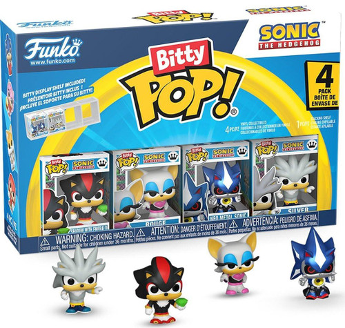  Funko Bitty Pop! Sonic the Hedgehog Shadow Mini-Figure 4-Pack 