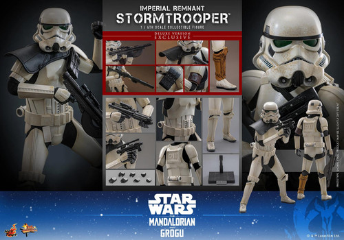  Hot Toys MMS837 Star Was The Mandalorian and Grogu Deluxe Remnant Stormtrooper 1/6 Scale Figure 