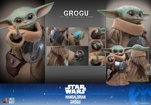  Hot Toys LMS016 Star Wars The Mandalorian and Grogu Lifesize Grogu 1/1 Scale Figure 