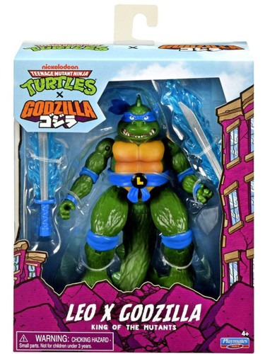  Playmates Teenage Mutant Ninja Turtles x Godzilla Leo X Godzilla 5" Figure 