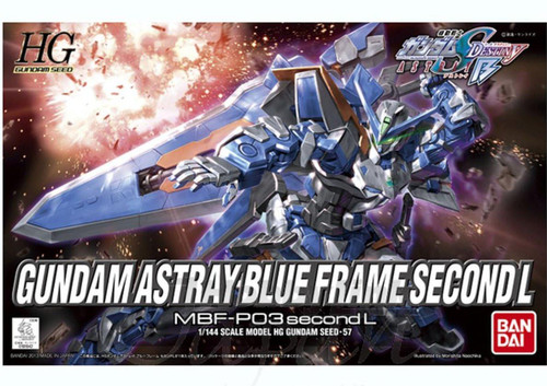  Bandai Mobile Suit Gundam Seed Destiny Gundam Astray Blue Frame Second L 1/144 Scale High Grade Model Kit 