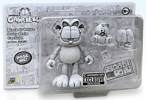 Boss Fight Studios Black and White Daily Comic Strip Garfield 4" Figure (Entertainment Earth Exclusive)