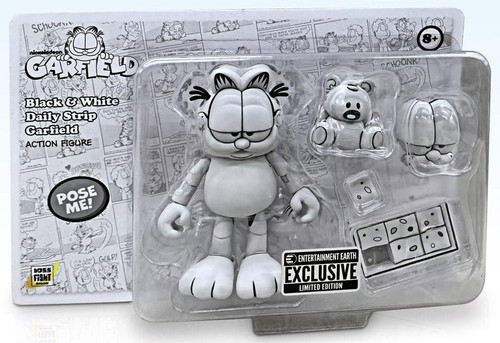  Boss Fight Studios Black and White Daily Comic Strip Garfield 4" Figure (Entertainment Earth Exclusive) 
