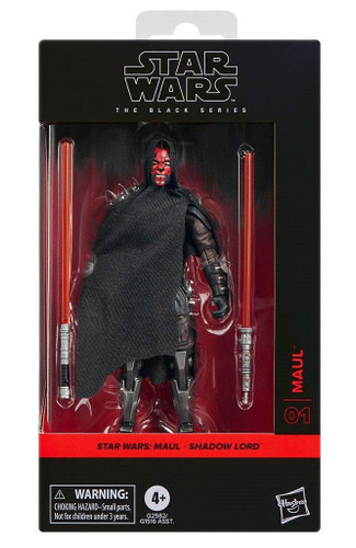  Hasbro Star Wars The Black Series Maul Shadow Lord #01 Maul 6" Figure 