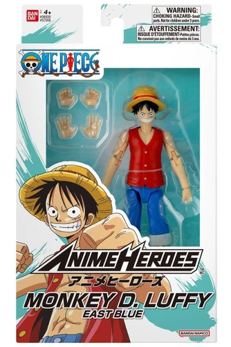  Bandai Anime Heroes One Piece East Blue Monkey D. Luffy 6" Figure 