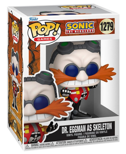 Funko Pop! Games Sonic the Hedgehog Halloween 1279 Dr Eggman as Skeleton